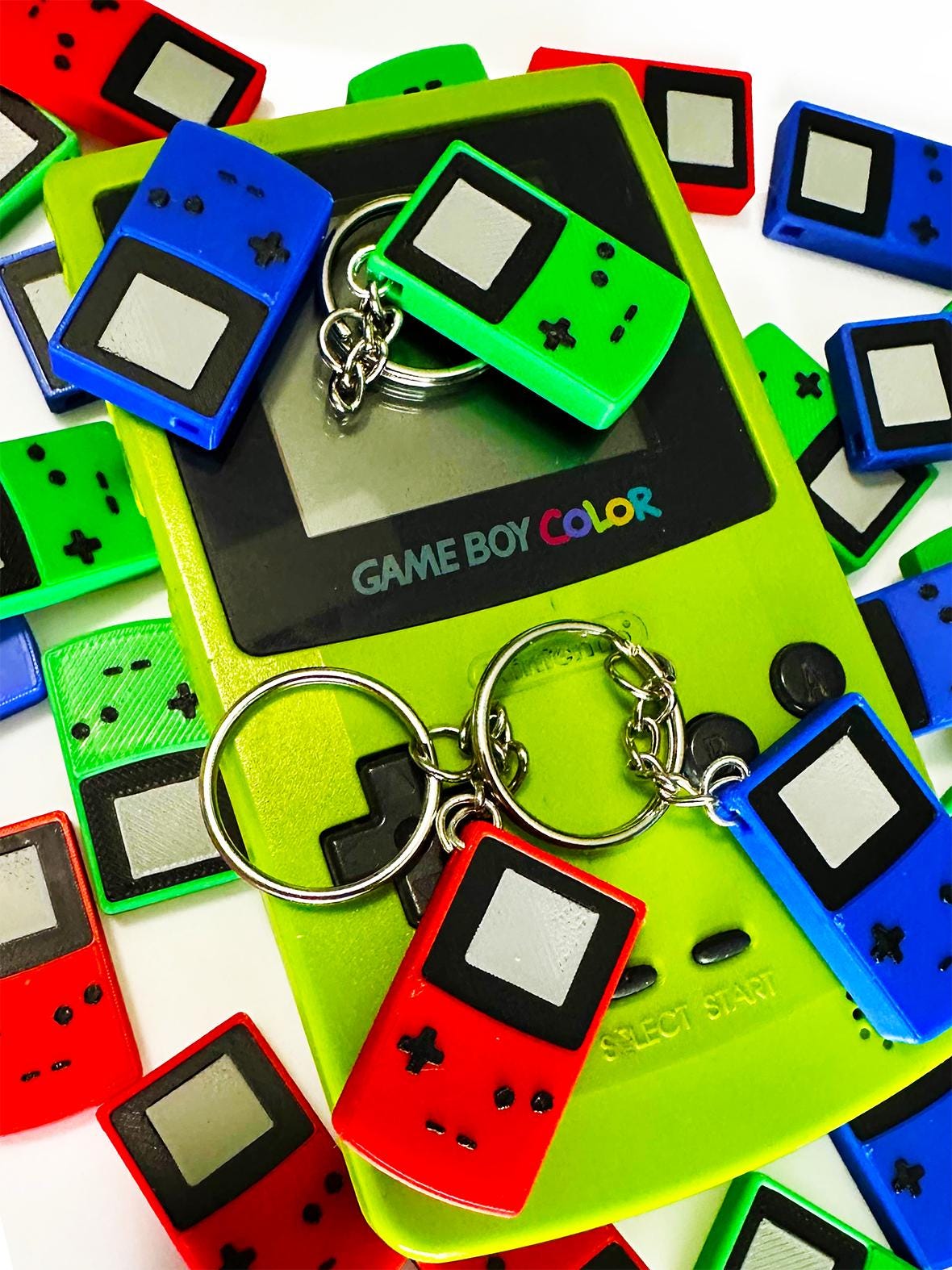 Mini GameBoy Color Keychain