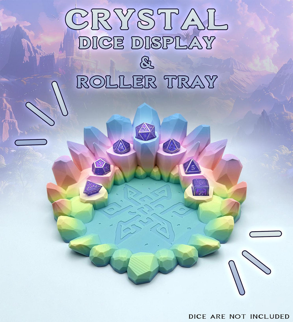 Crystal D&D Dice Rolling Tower