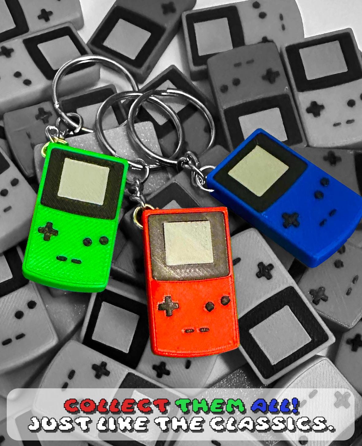 Mini GameBoy Color Keychain