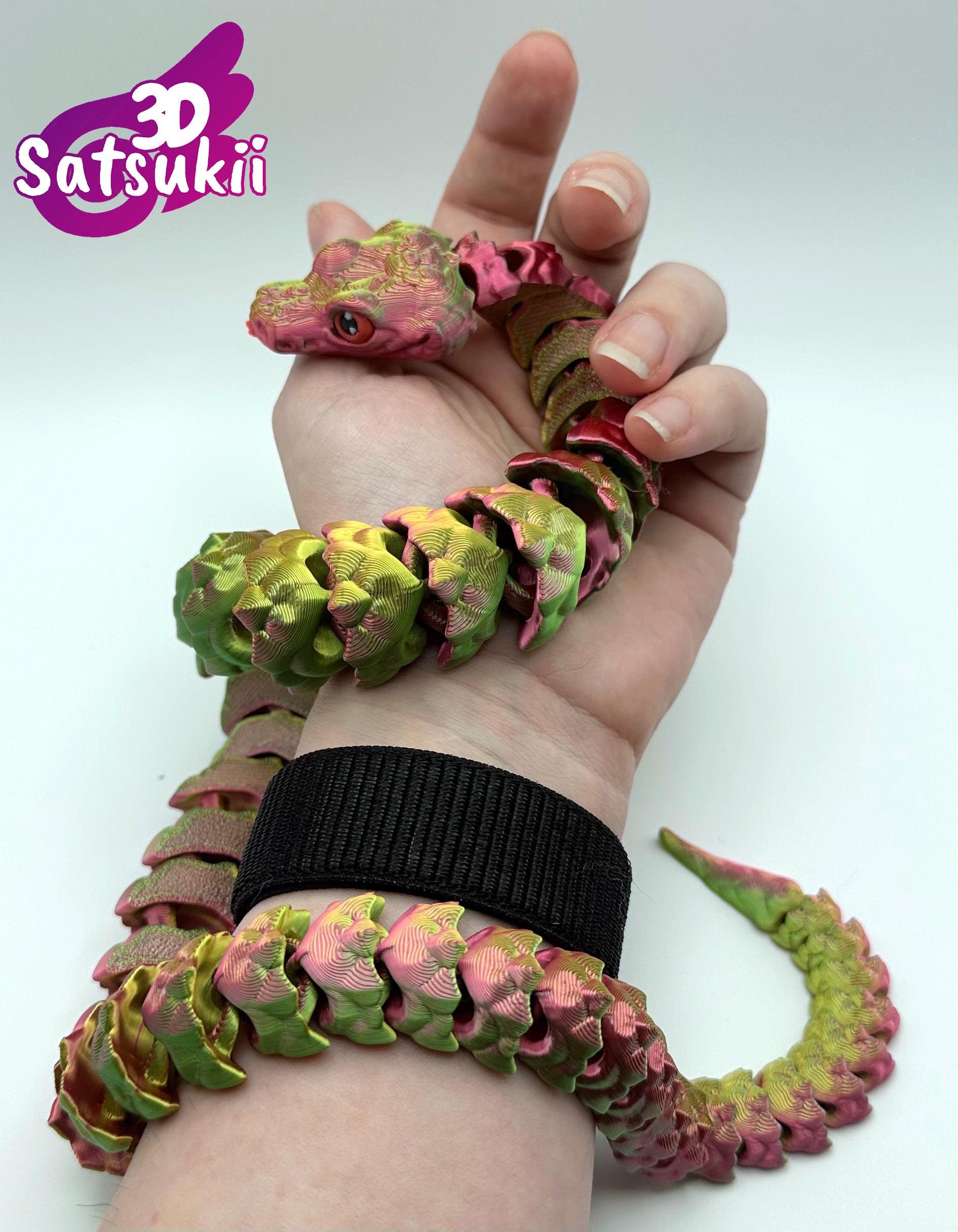 Articulated Flexi Python Snake Toy